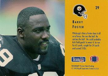 1993 Playoff Contenders #29 Barry Foster Back