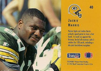 1993 Playoff Contenders #40 Jackie Harris Back