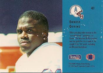 1993 Playoff Contenders #41 Ernest Givins Back