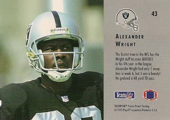 1993 Playoff Contenders #43 Alexander Wright Back