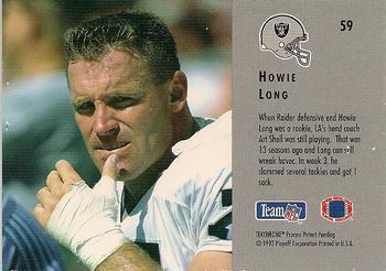 1993 Playoff Contenders #59 Howie Long Back