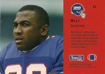 1993 Playoff Contenders #61 Mark Jackson Back