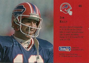 1993 Playoff Contenders #66 Jim Kelly Back