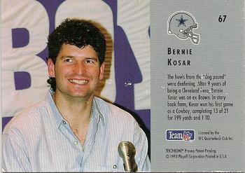 1993 Playoff Contenders #67 Bernie Kosar Back