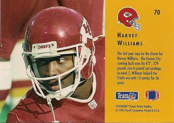 1993 Playoff Contenders #70 Harvey Williams Back