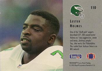 1993 Playoff Contenders #110 Lester Holmes Back
