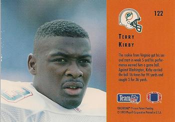 1993 Playoff Contenders #122 Terry Kirby Back