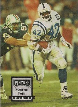 1993 Playoff Contenders #126 Roosevelt Potts Front