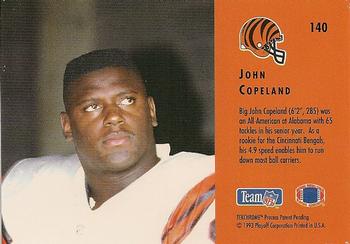 1993 Playoff Contenders #140 John Copeland Back