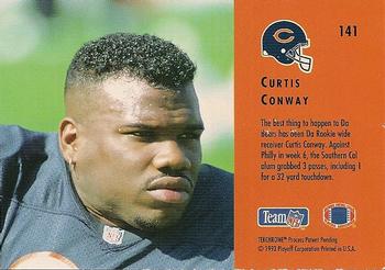 1993 Playoff Contenders #141 Curtis Conway Back