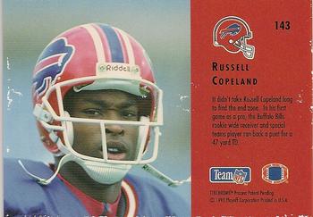 1993 Playoff Contenders #143 Russell Copeland Back