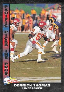1992 Pacific - Pacific Picks the Pros Silver #5 Derrick Thomas Front