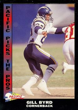 1992 Pacific - Pacific Picks the Pros Silver #13 Gill Byrd Front