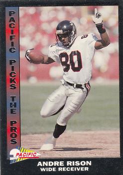 1992 Pacific - Pacific Picks the Pros Silver #25 Andre Rison Front