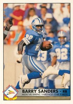 1992 Pacific - Statistical Leaders #8 Barry Sanders Front