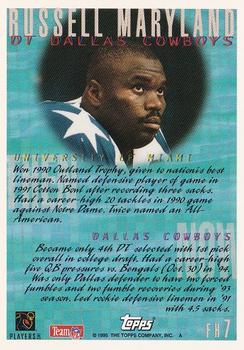 1995 Topps - Florida Hotbed #FH7 Russell Maryland Back