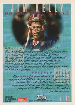 1995 Topps - Florida Hotbed #FH13 Jim Kelly Back