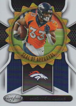 2022 Panini Certified - Seal of Approval #SA-3 Javonte Williams Front