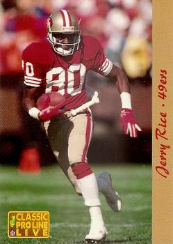 1993 Pro Line Live #249 Jerry Rice Front