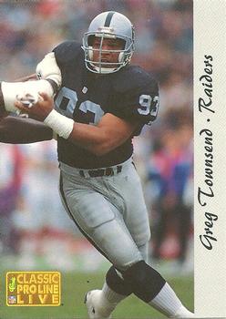 1993 Pro Line Live #133 Greg Townsend Front