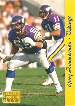 1993 Pro Line Live #164 Gary Zimmerman Front