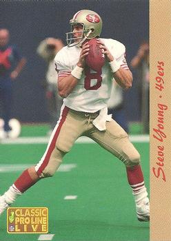 1993 Pro Line Live #252 Steve Young Front