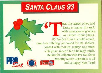 1993 Pro Set #NNO Santa Claus Back