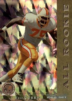 1993 Pro Set - All-Rookies #17 Eric Curry Front