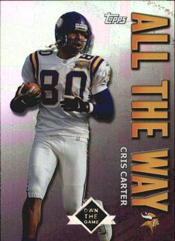 2001 Topps - Own the Game #AW6 Cris Carter Front