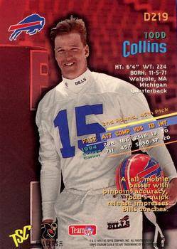 1995 Stadium Club - Diffraction #D219 Todd Collins Back