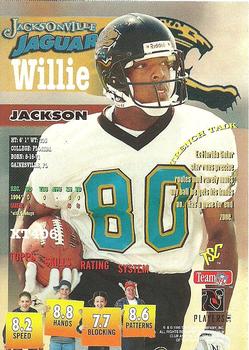 1995 Stadium Club - Diffraction #XT406 Willie Jackson Back