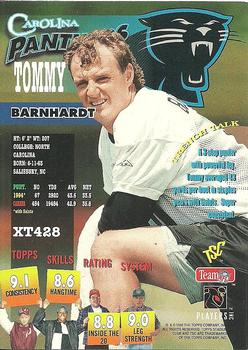 1995 Stadium Club - Diffraction #XT428 Tommy Barnhardt Back