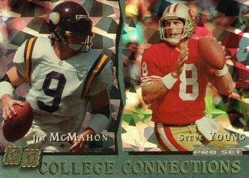 1993 Pro Set - College Connections #CC7 Steve Young / Jim McMahon Front