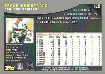 2001 Topps - Topps Collection #125 Trace Armstrong Back