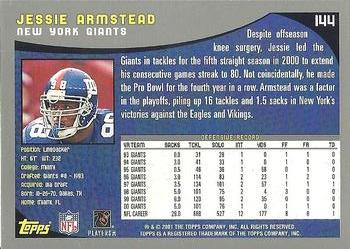 2001 Topps - Topps Collection #144 Jessie Armstead Back