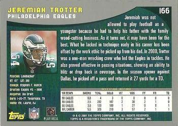 2001 Topps - Topps Collection #166 Jeremiah Trotter Back