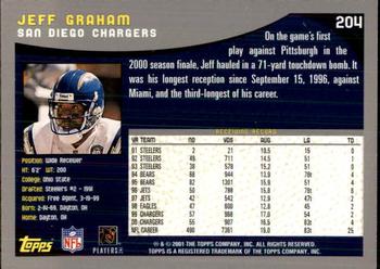 2001 Topps - Topps Collection #204 Jeff Graham Back