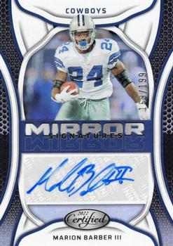 2022 Panini Certified - Mirror Signatures #MS-MBA Marion Barber III Front