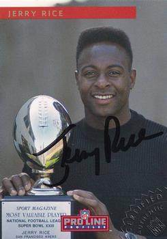 1992 Pro Line Profiles - Autographs #NNO Jerry Rice Front