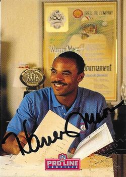 1992 Pro Line Profiles - Autographs #NNO Warren Moon Front