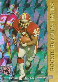 1993 Pro Set - Rookie Running Backs #RRB2 Reggie Brooks Front