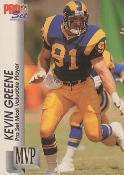 1992 Pro Set - Gold MVPs #MVP21 Kevin Greene Front
