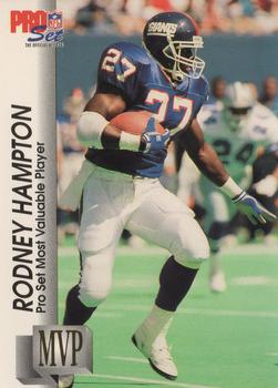 1992 Pro Set - Gold MVPs #MVP24 Rodney Hampton Front