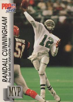 1992 Pro Set - Gold MVPs #MVP25 Randall Cunningham Front