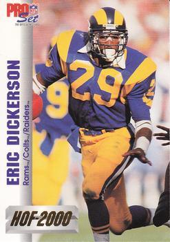 1992 Pro Set - HOF 2000 #3 Eric Dickerson Front