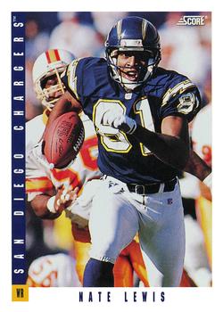 1993 Score #126 Nate Lewis Front