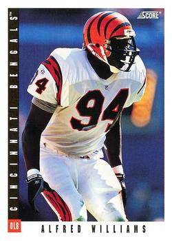 1993 Score #402 Alfred Williams Front