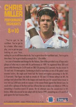 1992 Ultra - Chris Miller: Performance Highlights #8 Chris Miller Back