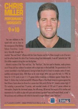1992 Ultra - Chris Miller: Performance Highlights #9 Chris Miller Back
