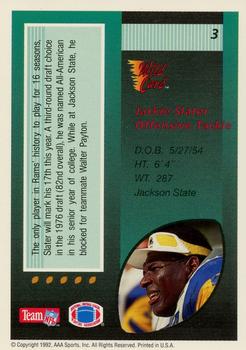 1992 Wild Card - 10 Stripe #3 Jackie Slater Back
